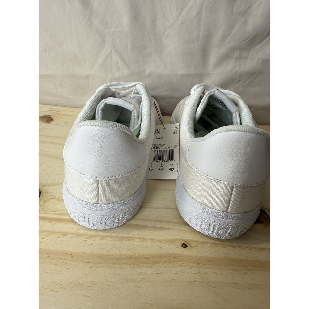 New Adidas Mens Vulc Raid3r GY5495 White Casual Shoes Sneakers Size US 8.5 EU 42 - Picture 8 of 11